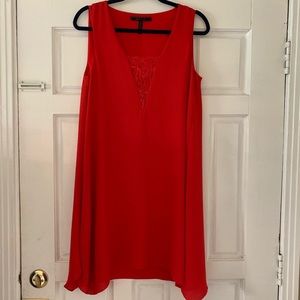 BCBG MaxAzria | Laced Neckline Shift Dress